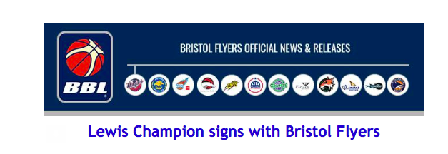 Lewis Champion signs with Bristol Flyers