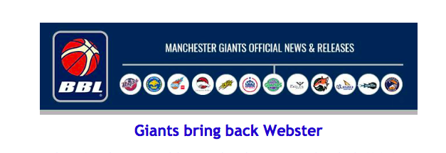 Giants bring back Webster