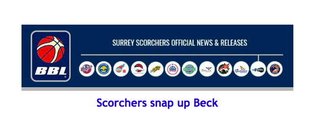 Scorchers snap up Beck
