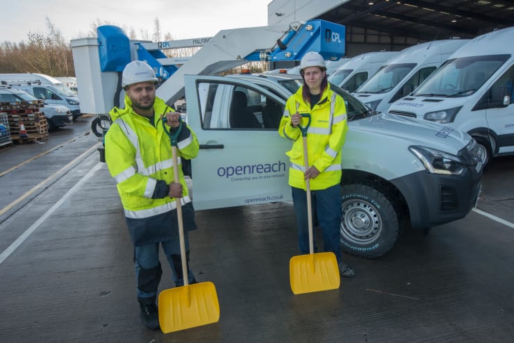 Openreach stocks up for winter to keep Wales connected