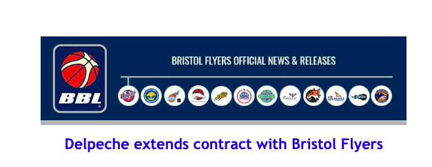 News from British Basketball League: Delpeche extends contract with Bristol Flyers