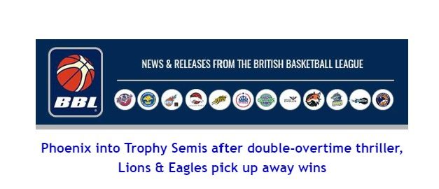 Phoenix into Trophy Semis after double-overtime thriller, Lions & Eagles pick up away wins
