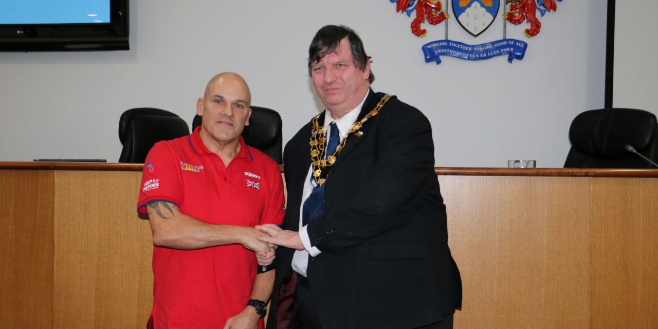Caerphilly Veteran Honoured by Council in Lead-up to Invictus Games