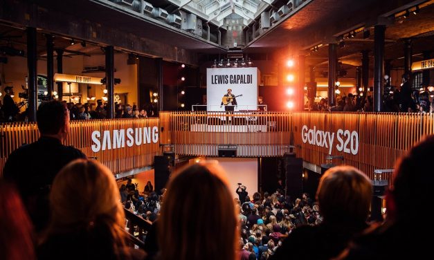 Lewis Capaldi Delights Onlookers with Pop-up Market Gig