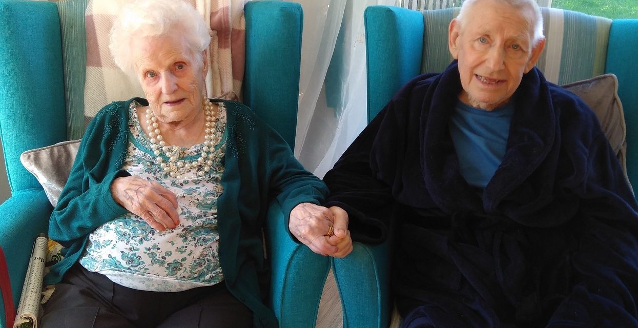 MOTHER AND SON REUNITED DURING RESTRICTED VISITING AT NEW TREDEGAR CARE HOME