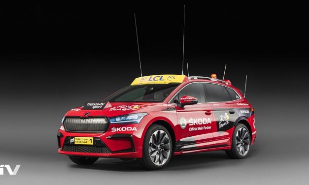 ŠKODA ENYAQ IV MAKES ITS DEBUT AS THE LEAD VEHICLE IN THE TOUR DE FRANCE