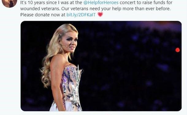 KATHERINE JENKINS BACKS HELP FOR HEROES