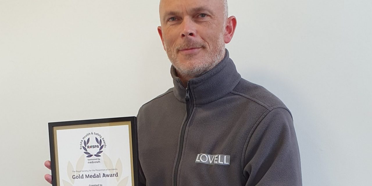 Cardiff-based developer Lovell celebrates fifth consecutive Gold in the RoSPA Health and Safety Awards