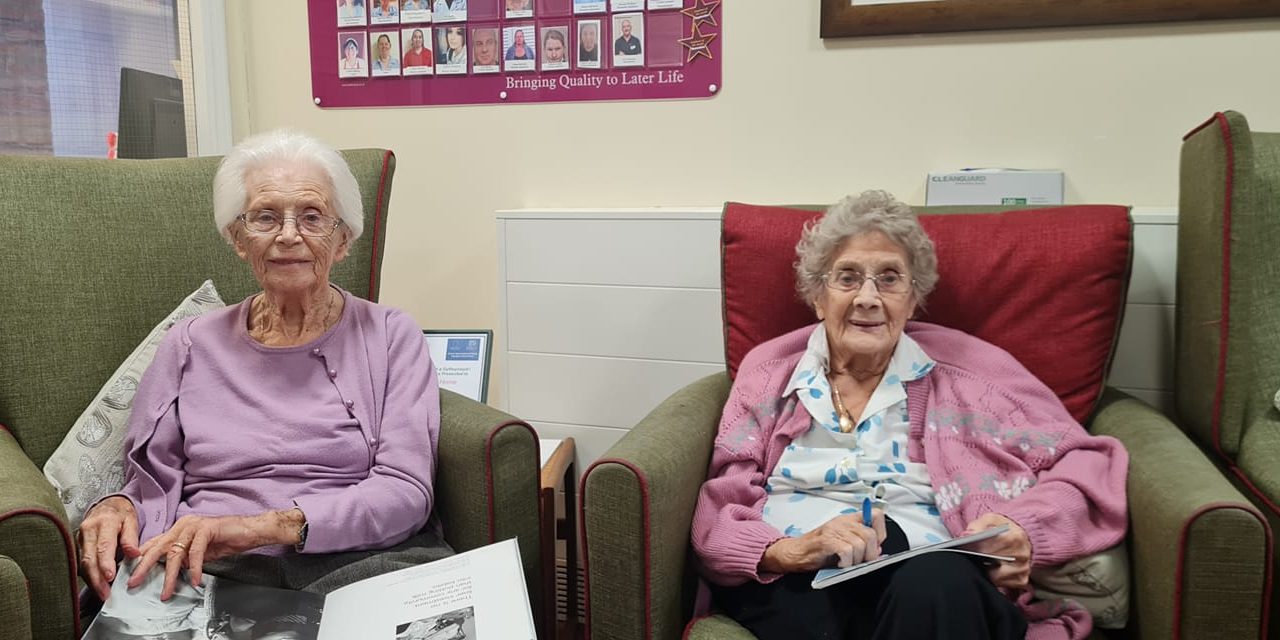 Two friends reunited at Penarth based care home more than 60 years after first meeting