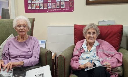Two friends reunited at Penarth based care home more than 60 years after first meeting