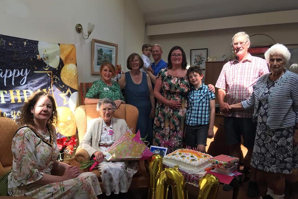 Plenty of celebrations at Penarth care home as resident celebrates 101st birthday