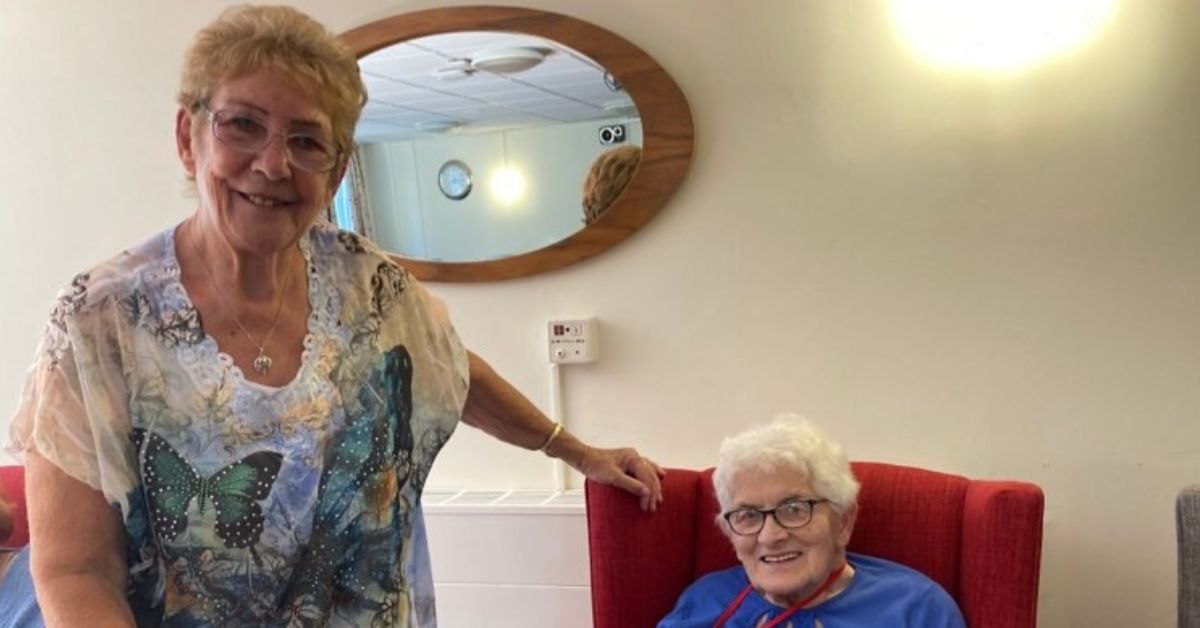 Pen pal at Penarth based care visits residents for the first time despite writing letters for more than two years