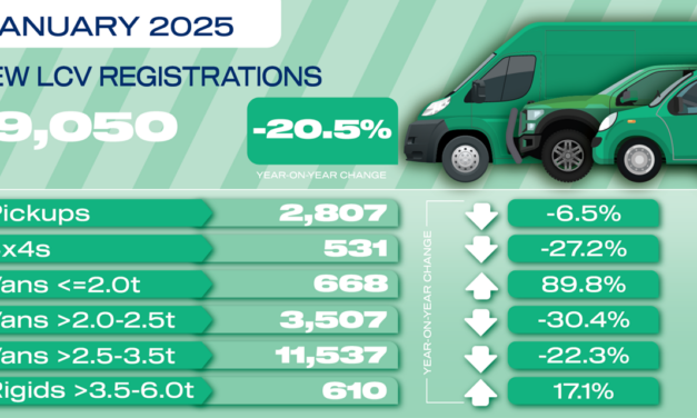 Light commercial vehicle market declines in January
