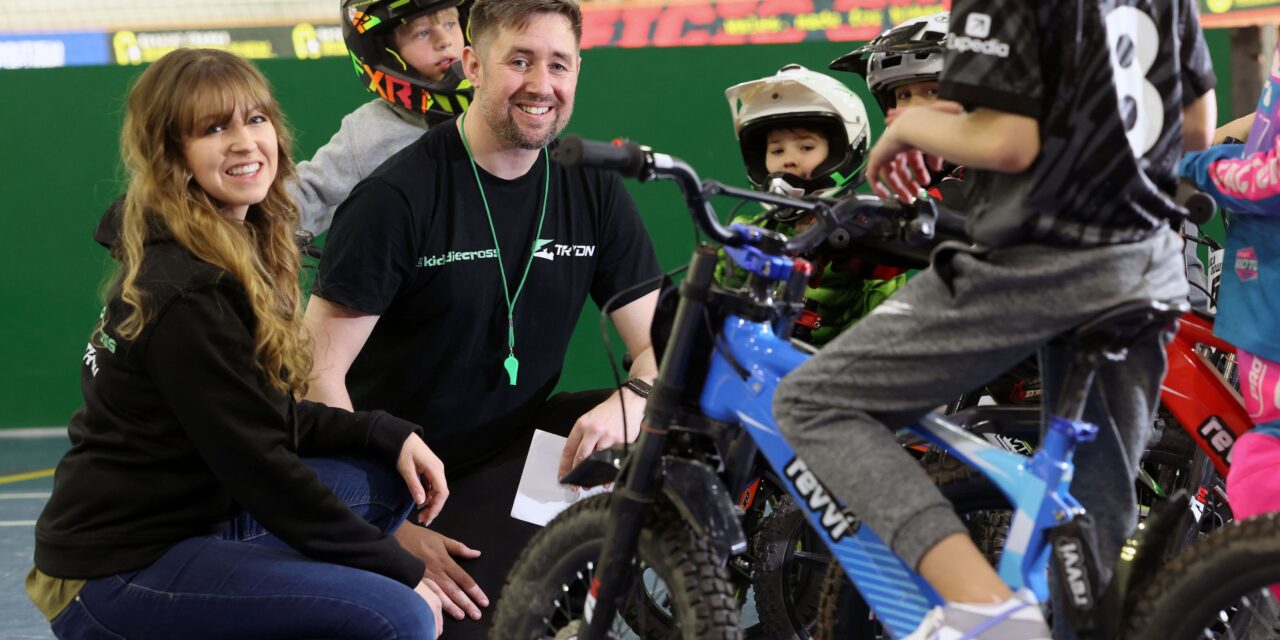 Revving up with Kiddiecross: Gwent couple get on their e-bikes to launch motocross venture for children