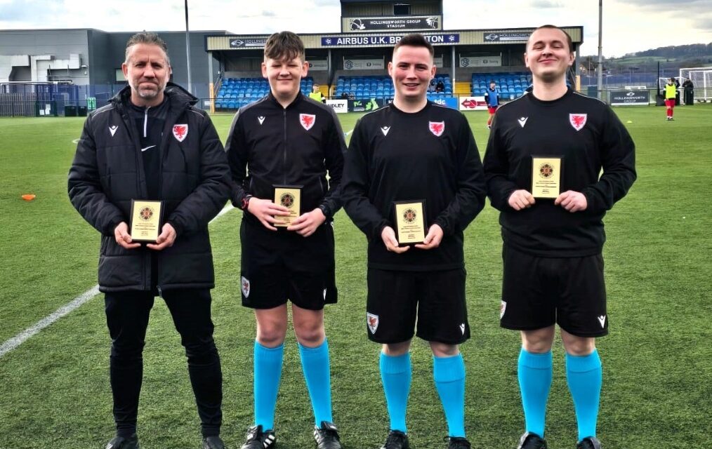 Talented young trio kick off refereeing careers on the international stage