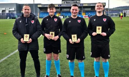 Talented young trio kick off refereeing careers on the international stage