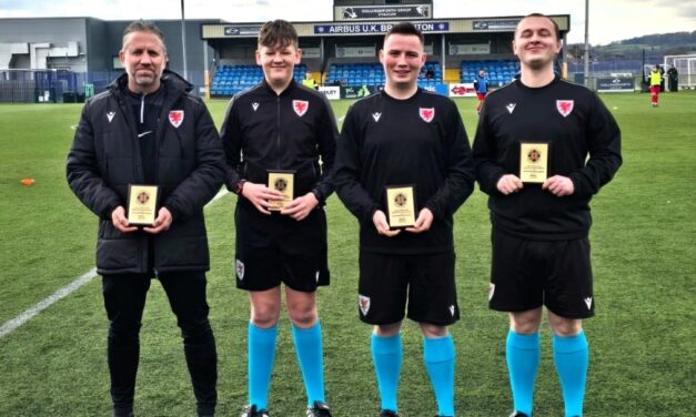 Talented young trio kick off refereeing careers on the international stage