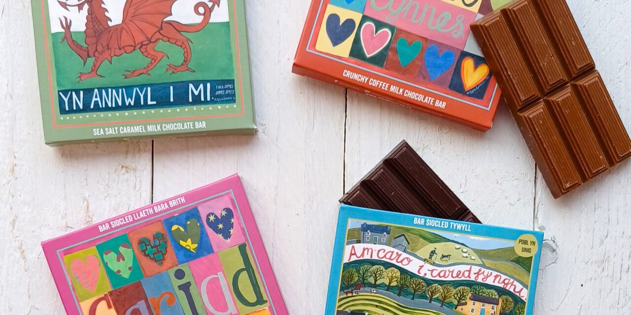 Welsh collaboration results in beautiful, bilingual packaging for popular chocolate brand