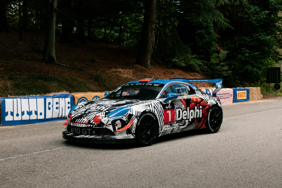 Delphi ignites automotive culture with debut of first-ever Delphi Art Car at Italian Tutto Bene Hill Climb