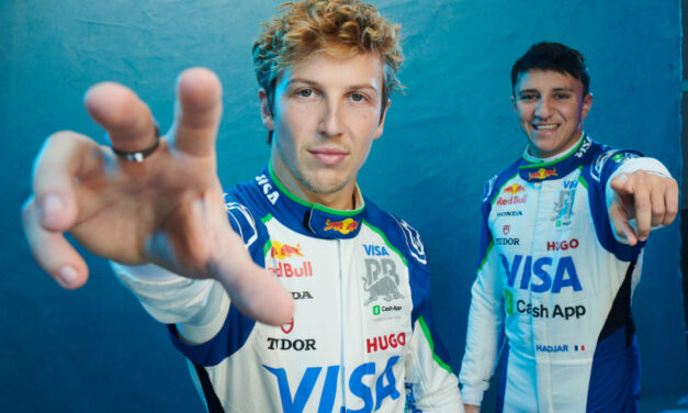VCARB F1 Drivers Hadjar & Lawson Turn to Airtasker for Wild Helmet Designs – and You Could Be the Artist Behind It
