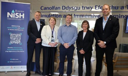 Welsh Secretary visits Swansea University to explore cutting-edge sport and health tech innovation