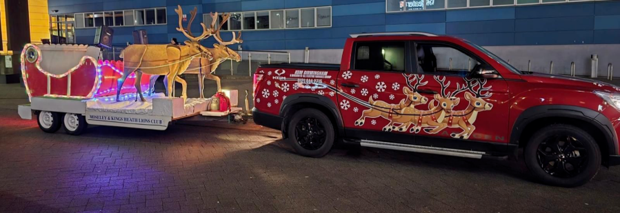 Sleigh what? KGM Birmingham to power Santa through Birmingham in award-winning Musso Saracen!