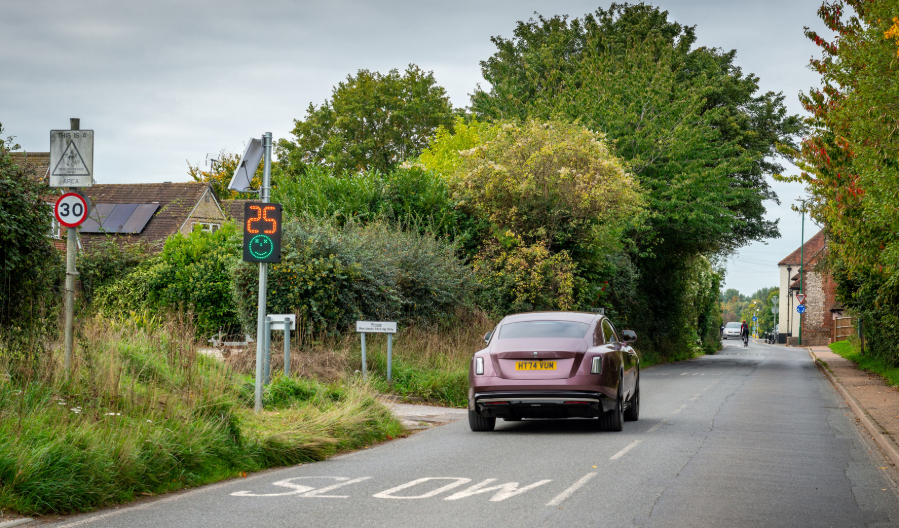 Rolls-Royce funds new Speed Indicator Devices to improve road safety in local community