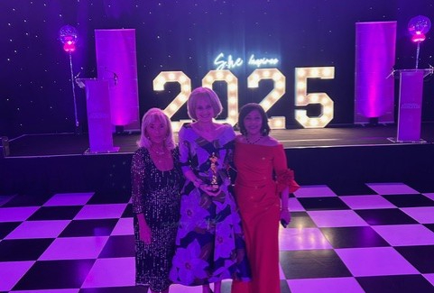 Caroline Clegg wins Lifetime Achievement Awards at She Inspires Awards for being a Champion of the Arts